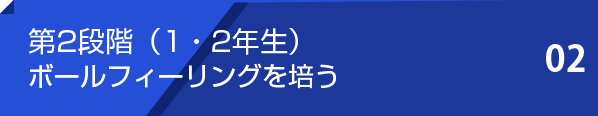 第2段階（1・2年生）ボールフィーリングを培う